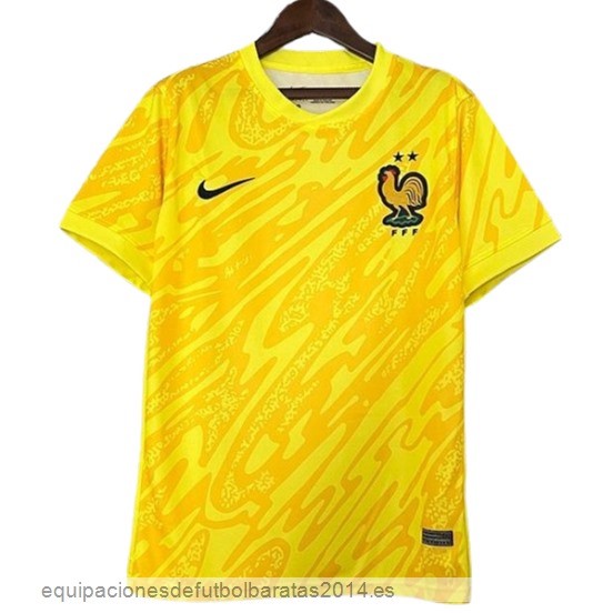 Nuevo Tailandia Portero Camiseta Real Madrid 24/25 Amarillo Baratas